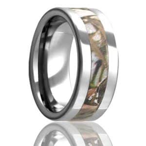 Tungsten Camo Wedding Band