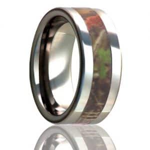 Tungsten Camo Wedding Band