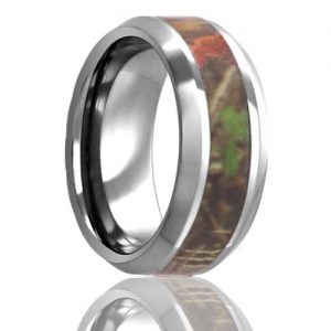 Tungsten Camo Wedding Band
