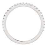 14K White Gold 10x7mm Pear Halo Moissanite Engagement Ring Set