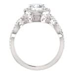 14K White Gold 6.5mm Moissanite Engagement Ring