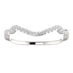 14K White Gold 6.5mm Moissanite Engagement Ring