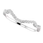 14K White Gold 6.5mm Moissanite Engagement Ring