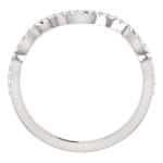 14K White Gold 6.5mm Moissanite Engagement Ring